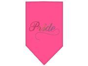 Mirage Pet Products 67 64 LGBPK Pride Rhinestone Bandana Bright Pink Large