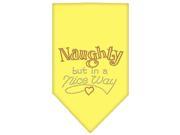 Mirage Pet Products 67 50 SMYW Naughty but in a Nice Way Rhinestone Bandana Yellow Small