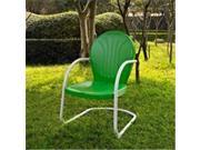 Crosley Furniture CO1001A GR Griffith Metal Chair in Grasshopper Green Finish