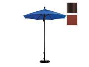 March Products ALTO758117 5407 7.5 ft. Fiberglass Pulley Open Market Umbrella Bronze and Sunbrella Henna