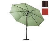 March Products GSCUF118117 SA17 DWV 11 ft. Fiberglass Market Umbrella Collar Tilt Double Vents Bronze Pacifica Tuscan