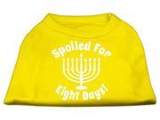 Mirage Pet Products 51 129 XXXLYW Spoiled for 8 Days Screenprint Dog Shirt Yellow XXXL 20