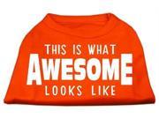 Mirage Pet Products 51 127 XLOR This is What Awesome Looks Like Dog Shirt Orange XL 16