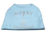Mirage Pet Products 51 131 MDBBL Shimmer Christmas Tree Pet Shirt Baby Blue Med 12