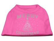 Mirage Pet Products 51 131 XLBPK Shimmer Christmas Tree Pet Shirt Bright Pink XL 16