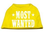 Mirage Pet Products 51 138 XXLYW Most Wanted Screen Print Shirt Yellow XXL 18
