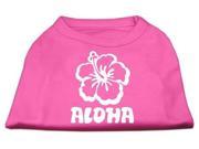 Mirage Pet Products 51 141 XLBPK Aloha Flower Screen Print Shirt Bright Pink XL 16
