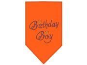 Mirage Pet Products 67 11 LGOR Birthday Boy Rhinestone Bandana Orange Large