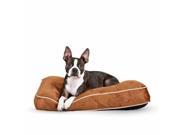 K h Pet Products KH7421 Tufted Pillow Top Bed Chocolate 35 in. X 44 in.