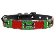 Mirage Pet Products 100 025 LGBN Christmas Ice Cream Collar Enamel Bone Large