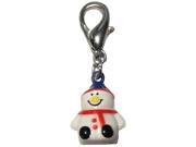 Mirage Pet Products 11 31 SMN Hand Painted Christmas Bell Charm Snowman