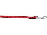 Mirage Pet Products 125 013 3806RD Plaid Nylon Collar Red .37 wide 6ft Lsh