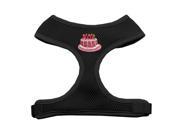Mirage Pet Products 73 34 SMBK Pink Birthday Cake Chipper Black Harness Small