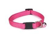 Guardian Gear ZA1000 08 35 Basic Nylon Cat Collar 8 12 In Flamingo Pink