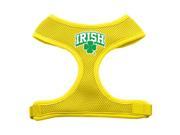 Mirage Pet Products 70 47 LGYW Irish Arch Screen Print Soft Mesh Harness Yellow Large
