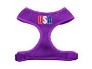 Mirage Pet Products 70 43 XLPR USA Star Screen Print Soft Mesh Harness Purple Extra Large