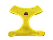 Mirage Pet Products 73 12 SMYW Red Cherry Chipper Yellow Harness Small