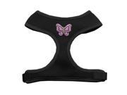 Mirage Pet Products 73 25 SMBK Purple Butterflies Chipper Black Harness Small