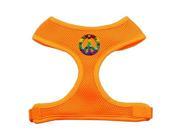 Mirage Pet Products 73 26 SMOR Rainbow Peace Sign Chipper Orange Harness Small