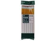 Dixon Ticonderoga 14420 No.2 Yellow Wood Cased Pencil 20 Count