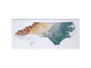 Hubbard Scientific Raised Relief Map 956 North Carolina State Map
