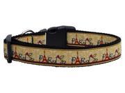 Mirage Pet Products 125 077 MD With Love from Paris Ribbon Dog Collars Medium