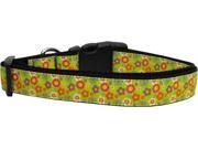 Mirage Pet Products 125 129 LG Lime Spring Flowers Dog Collar Large