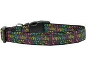 Mirage Pet Products 125 167 MD Happy Birthday Nylon Dog Collar Medium