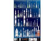 EuroGraphics 2450 1015 International Space Rockets Poster