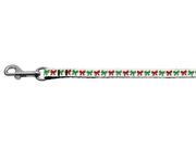 Mirage Pet Products 25 22 3806 Christmas Bows Nylon Ribbon Leash .37 wide 6ft Long