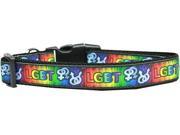 Mirage Pet Products 125 193 LG LGBT Nylon Dog Collar Large