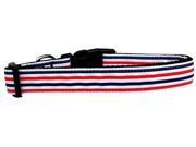 Mirage Pet Products 125 177 LG Patriotic Stripes Nylon Dog Collar Large