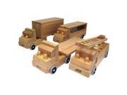Early Childhood Resources ELR 19106 Transportation Vehicle Set of 4 Trucks