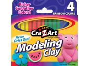 Cra z art Corporation 10900 4 Count Assorted Rainbow Colors Modeling Clay