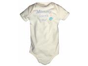Raindrops 89140M9 Raindrops Mommy Loves Me Embroidered Body Suit Ivory size 6 9 mo.