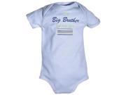 Raindrops 28462B6 Raindrops my Big Brother loves me Embroidered Body Suit Blue size 3 6 mo.