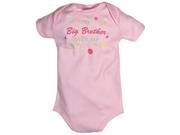 Raindrops 28463B6 Raindrops my Big Brother loves me Embroidered Body Suit Pink size 3 6 mo.