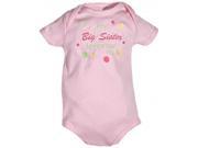 Raindrops 28463S3 Raindrops my Big Sister loves me Embroidered Body Suit Pink size 0 3 mo.