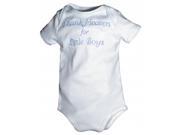 Raindrops 28453B9 Raindrops Thank Heaven for Little Boys Embroidered Body Suit size 6 9 mo.