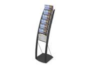Deflect O Corporation DEF693104 Floor Stand 6 Compartments 13in.x16 .50in.x49in. Black