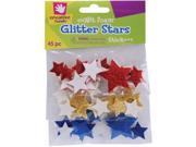 Fibre Craft 7583 Foam Glitter Stickers 45 Pkg