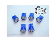 SmallAutoParts Blue T10 8 Smd Led Bulbs Set Of 4