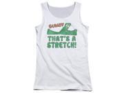 Trevco Gumby Thats A Stretch Juniors Tank Top White Large