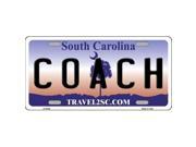 Smart Blonde LP 6298 Coach South Carolina Novelty Metal License Plate