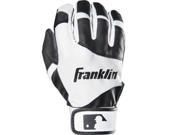 Franklin Sports 21200F4 Sports Youth Classic Batting Glove Black White Youth Large