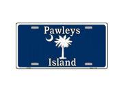 Smart Blonde LP 5336 Pawleys Island Blue Metal Novelty License Plate