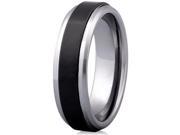Doma Jewellery SSTCCR00212 Tungsten Carbide Ceramic Ring Size 12