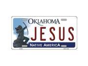 Smart Blonde LP 6239 Jesus Oklahoma Novelty Metal License Plate