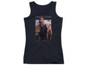Trevco Grizzly Adams Collage Juniors Tank Top Black 2X