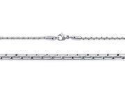 Doma Jewellery SSSSN03324 Stainless Steel Necklace 2.0 mm. Length 18 2 24 in.